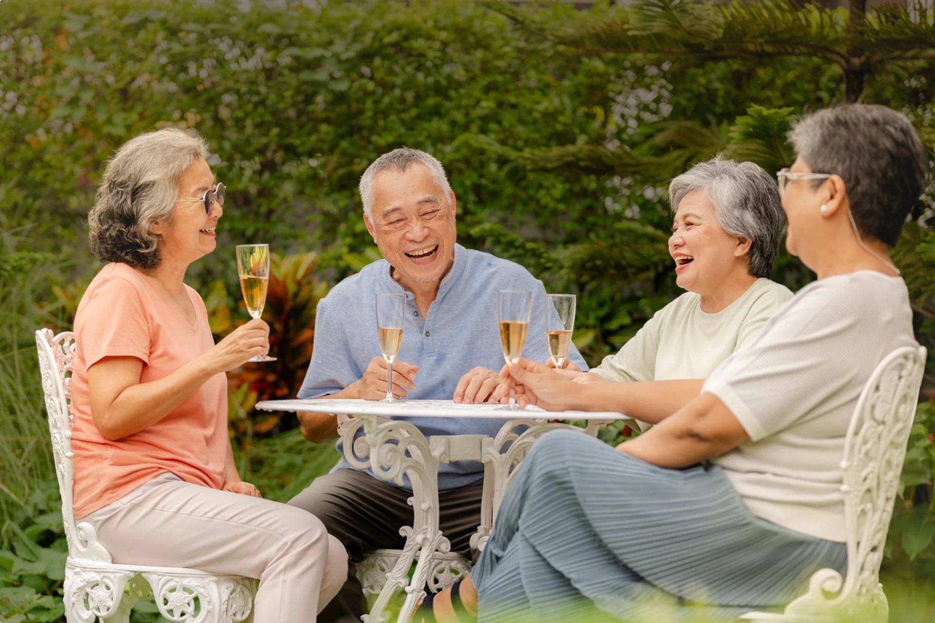 Residents celebrating together